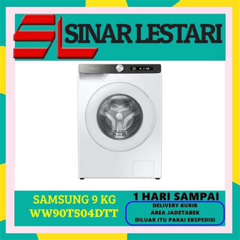 Promo MESIN CUCI SAMSUNG WW90T504DTT FRONT LOADING 9 KG ECOBUBBLE AI