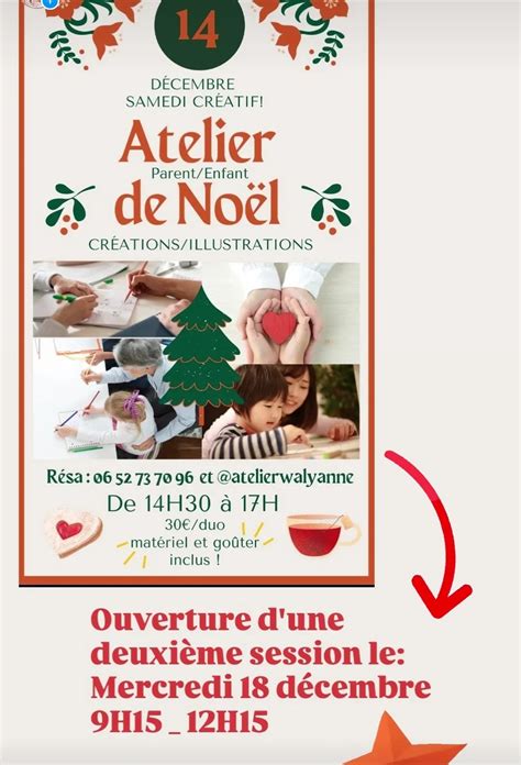 Atelier De Dessin De Noel Duo Parent Enfant Stage Atelier Art