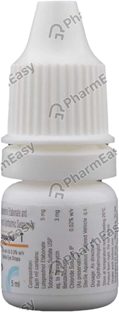 Lotepred T Bottle Of 5ml Eye Drop Uses Side Effects Price Dosage