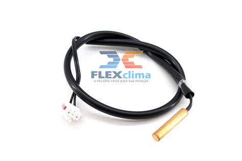 SENSOR TERMISTOR TEMP TUBO 5K 40CM FLEX CLIMA Peças de reposição