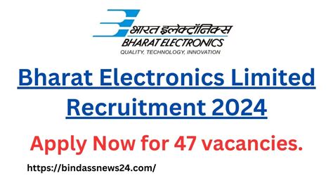 Bharat Electronics Limited Recruitment Apply Now For Vacancies