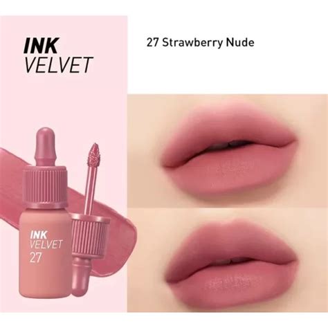 Lip Tints Peripera Ink The Velvet No Strawberry Nude