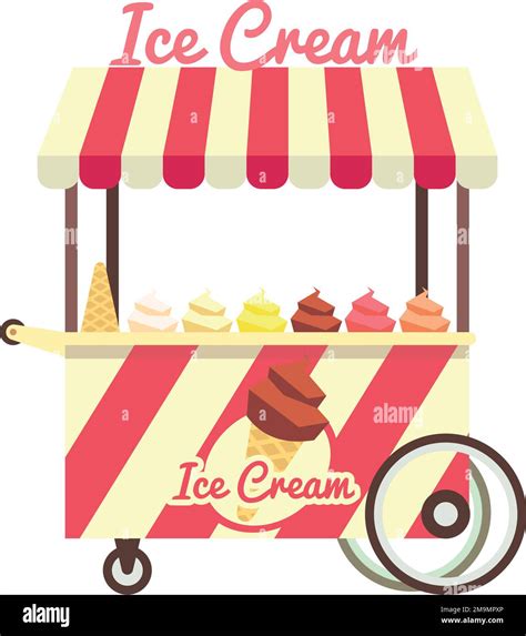 Ice Cream Fast Food Kiosk Cut Out Stock Images Pictures Alamy