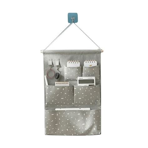 Panneau De Rangement Sac De Rangement Mural En Coton Poches Porte