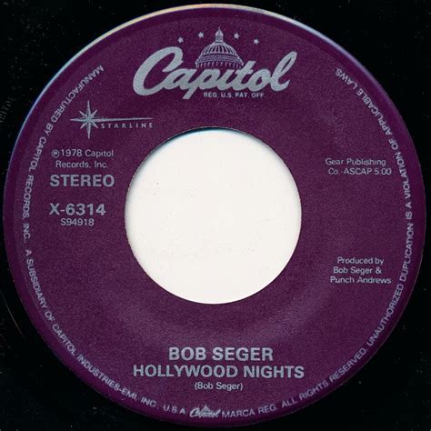 Bob Seger Hollywood Nights Rock And Roll Never Forgets Vinyl Discogs