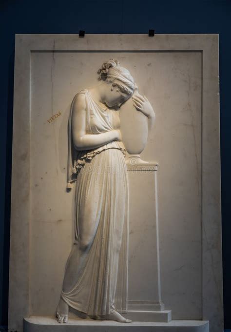 Funeral Sculpture By Antonio Canova Marble Memorial On Tombstone