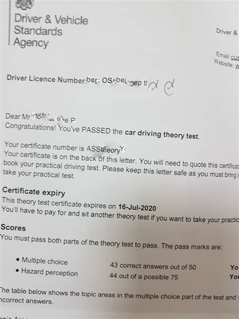 Driving Theory Certificate