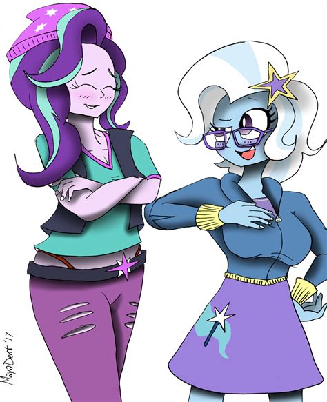 1429552 Safe Artistmissmayaleanne Characterstarlight Glimmer Charactertrixie Ship