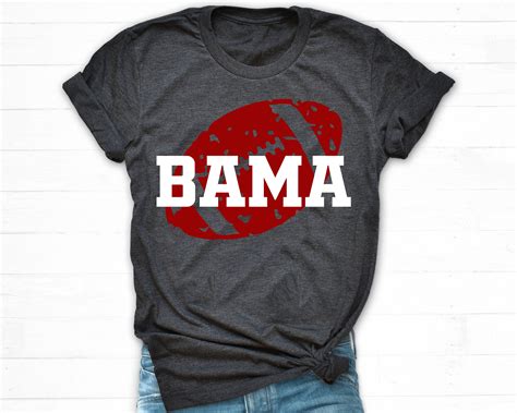 Alabama Shirt BAMA Shirt Football Shirt Football Tee | Etsy