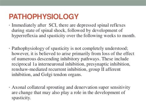 Pathophysiology Of Spasticity