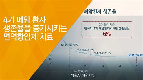 4기 폐암 환자 생존율을 증가시키는 면역항암제 치료 20180808658회 방송 암과의 전쟁 면역항암제의 도전