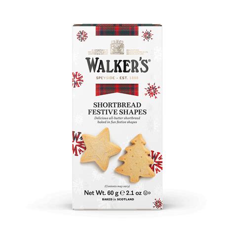 Assorted Shortbread Festive Shapes Walker S Shortbread