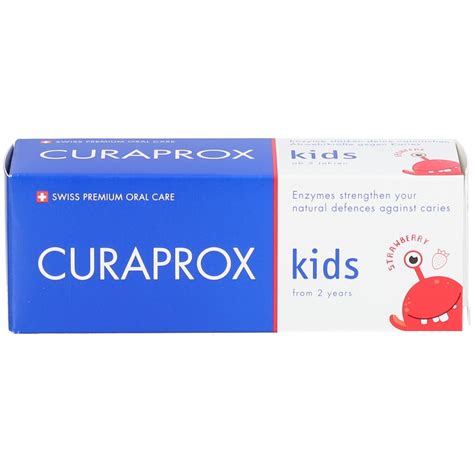 CURAPROX Kids Zahnpasta mit Erdbeergeschmack ab 2 Jahren 60 ml ...