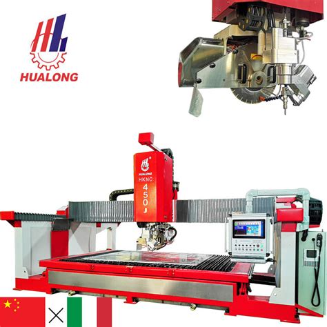 Hualong Italy System Controlled Stone Cutting Machine CNC Sawjet 5 Axis