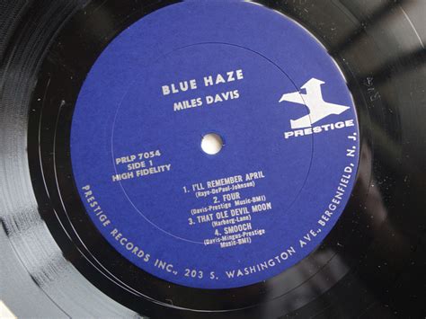 Prestige Rvg Ab Mono Miles Davis Blue Haze