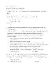 Final Exam Practice Sheet 1 Docx ELEC 211 POWER SYSTEM I FINAL EXAM