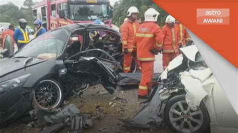 Kemalangan Seorang Buruh Maut Kereta Dinaiki Terbabas Video