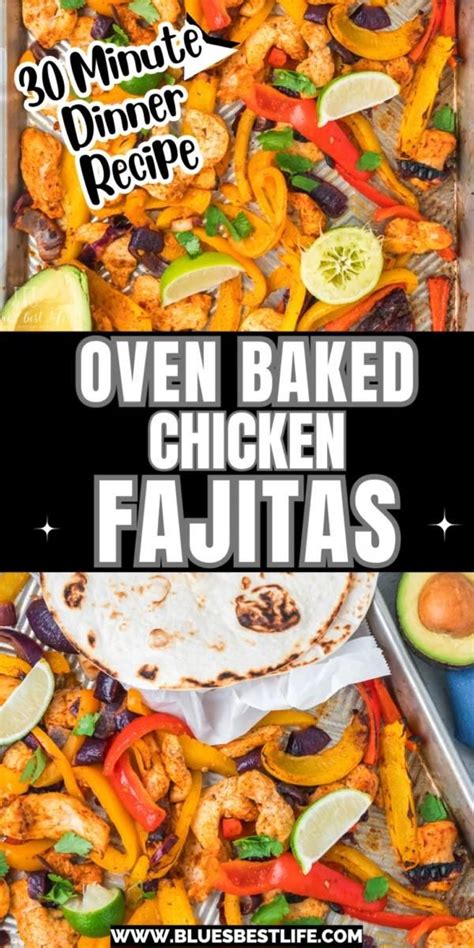 Easy Sheet Pan Chicken Fajitas Oven Baked Recipe Artofit