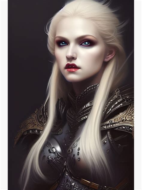Sexy Blonde Dark Valkyrie Warrior Beautiful Artwork Sticker For Sale