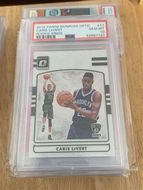 2016 17 Panini Donruss Optic CARIS LEVERT 17 Rookie Kings PSA 10 Gem