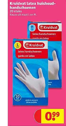 Kruidvat Latex Huishoudhandschoenen Aanbieding Bij Kruidvat 1Folders Nl