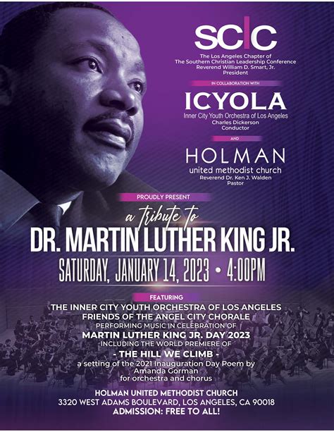 A Tribute to Dr. Martin Luther King, Jr. – Holman United Methodist Church