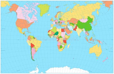 Mapa Político En Blanco De Suramérica Globo De La Tierra 3D Con El Mapa