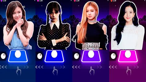 Jisoo Flower Anime Dance Vs Wednesday Addams Bloody Mary Vs Lisa Money