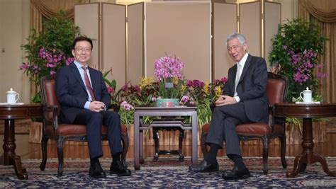 PM Lee, President Halimah meet China's Vice Premier Han Zheng - CNA