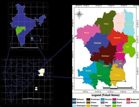 Chandrapur district map (Satapathy, 2009) | Download Scientific Diagram