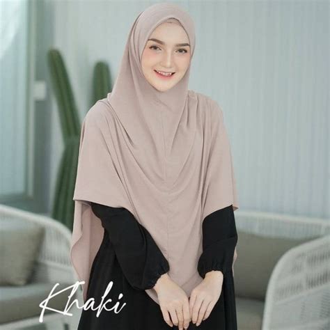 Jual Jilbab Hijab Kerudung Bergo Instan Terbaru Khimar Nadine Syari