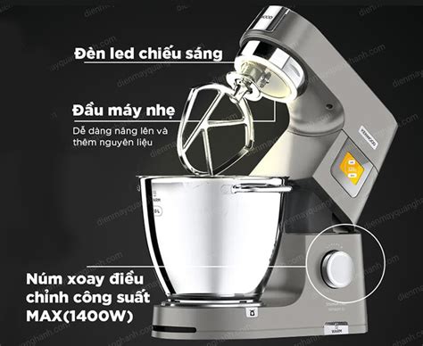 Máy trộn đa năng Kenwood Titanium Chef Patissier XL KWL90 004SI META vn