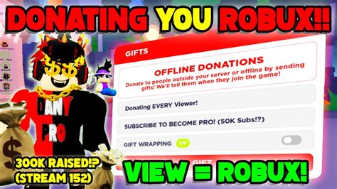 🔴live🔴 🤑donating Robux To Every Viewer 💸offiline Giving Away Robux