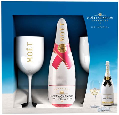 Moet And Chandon Ice Imperial Rose NV 75cl And 2 Glasses Pack Buy