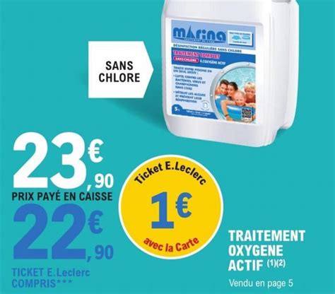 Promo TRAITEMENT OXYGENE ACTIF Chez E Leclerc Brico