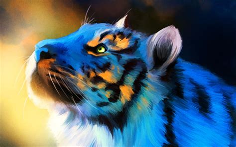 Blue Tiger Wallpapers Top Free Blue Tiger Backgrounds Wallpaperaccess