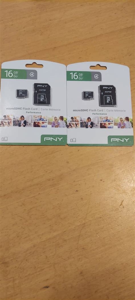 NEW PNY 16GB Micro SDHC Flash Card 2 Packages EBay