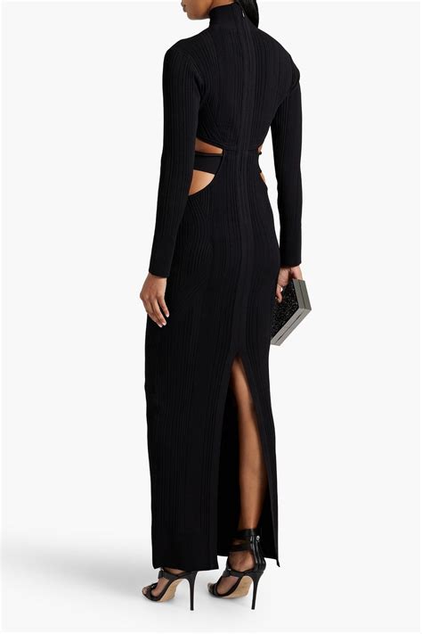 HERVÉ LÉGER Cutout ring embellished bandage maxi dress THE OUTNET