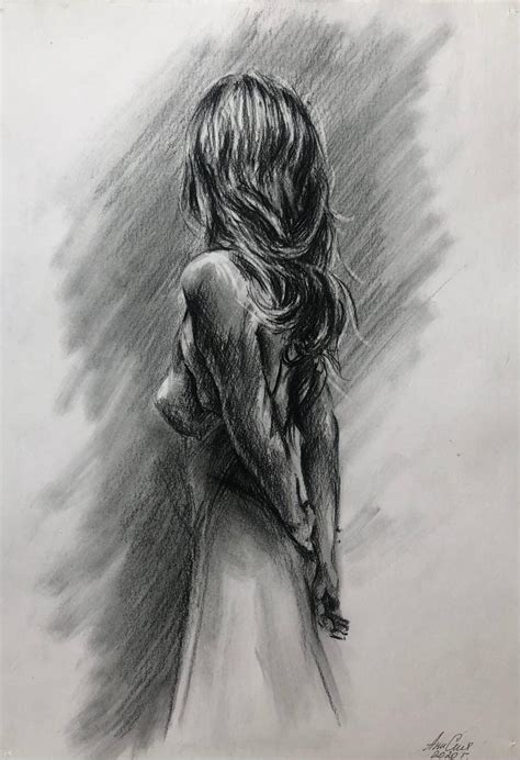 Original Female Nude Pencil Drawing Fine Art Sale By Ileanahunter Hot