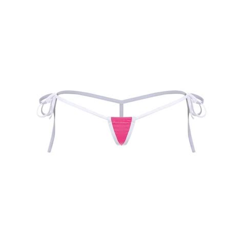 YONGHS Femme Micro String Ficelle Sexy Hot Bikini Thong G String T Back Underwear Rose