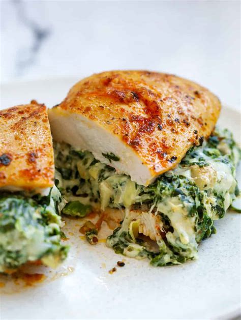 Spinach Artichoke Stuffed Chicken Breast Cookin With Mima