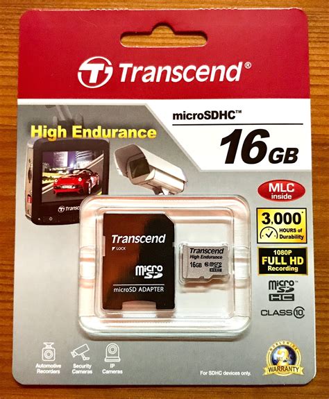 Transcend® High Endurance microSDHC™ 16GB CLASS 10 – Monomaniac Garage