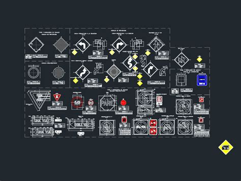 Segnaletica Stradale Nel DWG 3 45 MB Libreria CAD