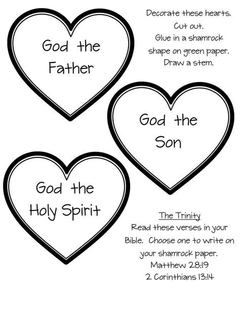 Printable Holy Trinity Activity Sheets