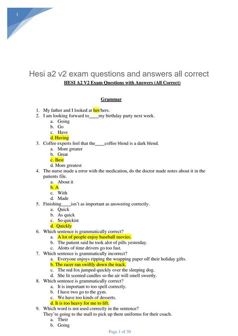 Solution Hesi A2 V2 Exam Questions And Answers All Correct Pdf Studypool