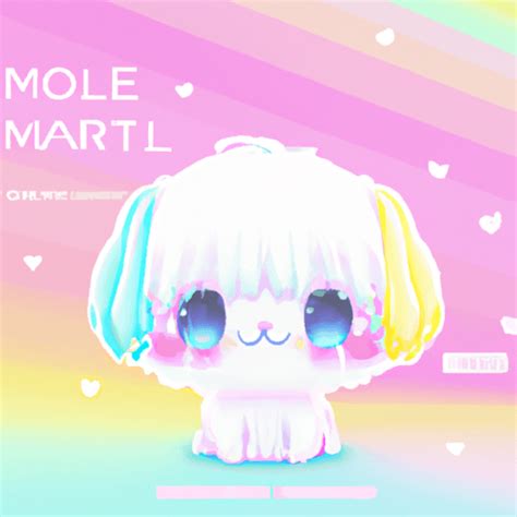 Chibi Pastel Chromatic Maltese 3d Blendr Style Cute Kawaii Japanese Aesthetic Vector Graphic