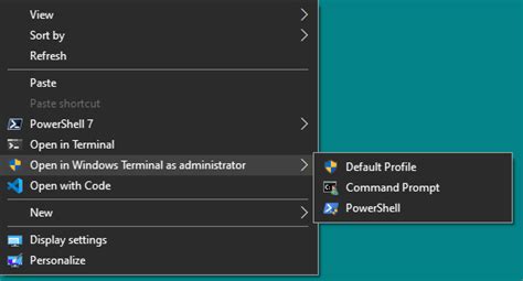 Add Open In Windows Terminal As Administrator To Context Menu In