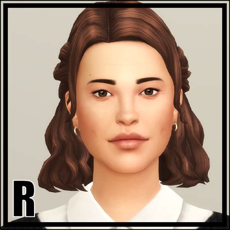 Half Up Braid Hair Edit V1 The Sims 4 Create A Sim CurseForge