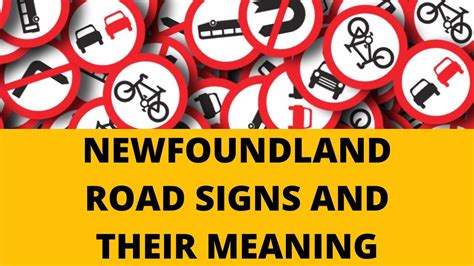 Newfoundland Road Signs Traffic Signs With Meaning Driving License