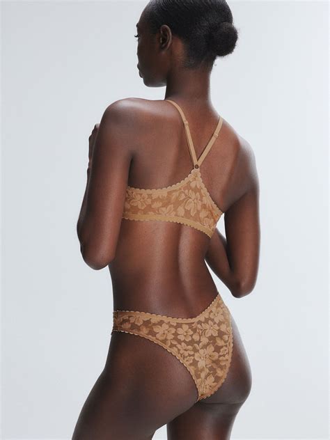 Lavish Lace Front Closure Push Up Bra In Nude SAVAGE X FENTY